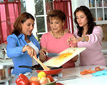 Free Stock Photo: Hispanic women preparing food