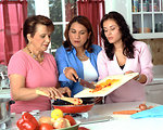 Free Stock Photo: Hispanic women preparing food
