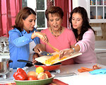 Free Stock Photo: Hispanic women preparing food