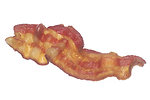 Free Stock Photo: A slice of fried bacon