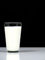 Free Stock Photo: Closeup of a glass of milk
