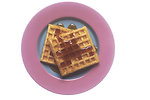 Free Stock Photo: Syrup covered waffles on a plate