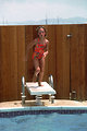 Free Stock Photo: A young girl on a diving board