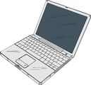 Free Stock Photo: Illustration of a laptop computer