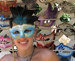 Free Stock Photo: Girl with blue mask