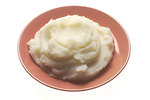 Free Stock Photo: A plate of mashed potatoes 