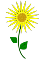 Free Stock Photo: Illustration of a sunflower