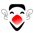Free Stock Photo: Illustration of a cartoon clown face