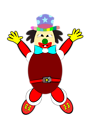 Free Stock Photo: Illustration of a cartoon clown