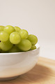 Free Stock Photo: A bowl filled with green grapes