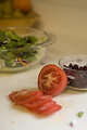 Free Stock Photo: Preparing a salad in a kitchen