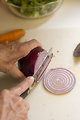 Free Stock Photo: Preparing a salad in a kitchen