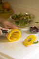 Free Stock Photo: Preparing a salad in a kitchen