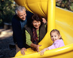 Free Stock Photo: A family at a playground
