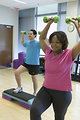 Free Stock Photo: Men and women performing aerobic exercises