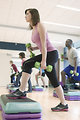 Free Stock Photo: Men and women performing aerobic exercises