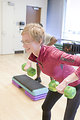 Free Stock Photo: Men and women performing aerobic exercises