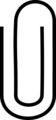Free Stock Photo: Illustration of a paper clip