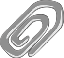 Free Stock Photo: Illustration of a paper clip