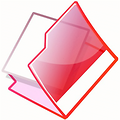 Free Stock Photo: Illustration of an open red folder