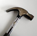 Free Stock Photo: Closeup of a rusty hammer