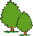 Free Stock Photo: Illustration of trees