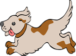 Free Stock Photo: Illustration of a running dog with a transparent background.
