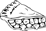 Free Stock Photo: Illustration of a slice of pie