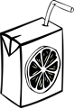 Free Stock Photo: Illustration of a juice box
