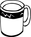 Free Stock Photo: Illustration of a coffee mug