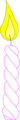 Free Stock Photo: Illustration of a birthday candle