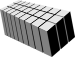 Free Stock Photo: Illustration of a 3d bar graph