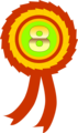 Free Stock Photo: Illustration of a eighth place ribbon