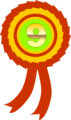 Free Stock Photo: Illustration of a ninth place ribbon