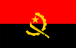 Free Stock Photo: Illustrated flag of Angola