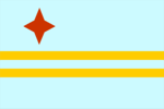 Free Stock Photo: Illustrated flag of Aruba