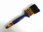 Free Stock Photo: Blue handled paint brush