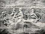 Free Stock Photo: Confederate soldier carving at Stone Mountain