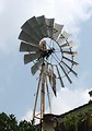 Free Stock Photo: Old farm windmill in a blue sky
