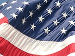Free Stock Photo: Closeup of a United States flag.