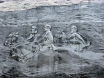 Free Stock Photo: Confederate carving at Stone Mountain Park