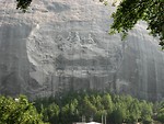 Free Stock Photo: Confederate stone carving at Stone Mountain Park