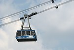 Free Stock Photo: Blue cable car at Stone Mountain Park