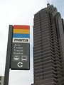 Free Stock Photo: Closeup of train station in downtown Atlanta