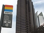 Free Stock Photo: Closeup of train station sign in Atlanta, Georgia
