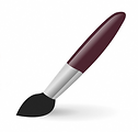 Free Stock Photo: Illustration of a brown paint brush