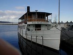 Free Stock Photo: View of the front of a docked boat