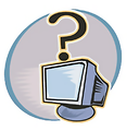 Free Stock Photo: Illustration of computer with question mark