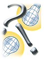 Free Stock Photo: Illustration of question mark and light bulbs