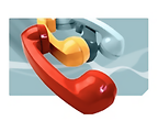 Free Stock Photo: Illustration of multi colored phone handsets